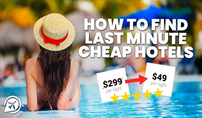 Last minute Hotel deals tips and tricks