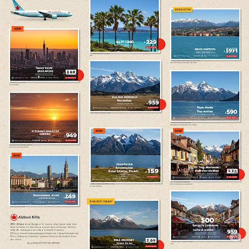 Air Canada latest flight deals