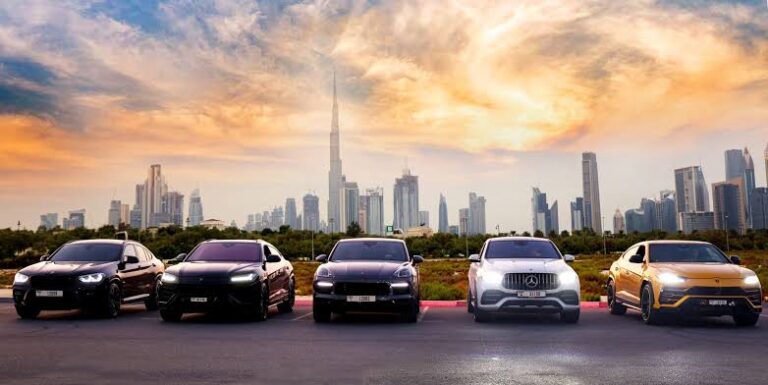 Top 6 luxury car rental companies in Dubai