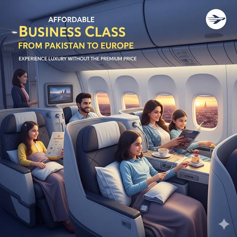 Affordable Business Class from Pakistan to Europe