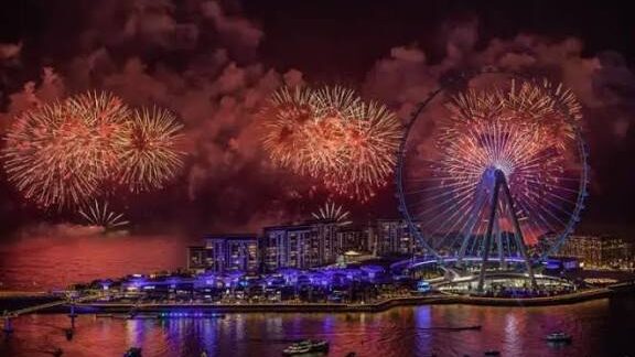 Christmas Lights at Bluewaters Island & JBR