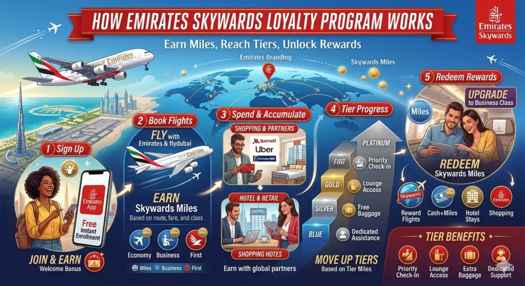 How the Emirates Skywards Loyalty Program Works