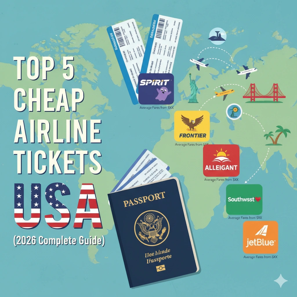 Top 5 Cheap Airline Tickets in the USA