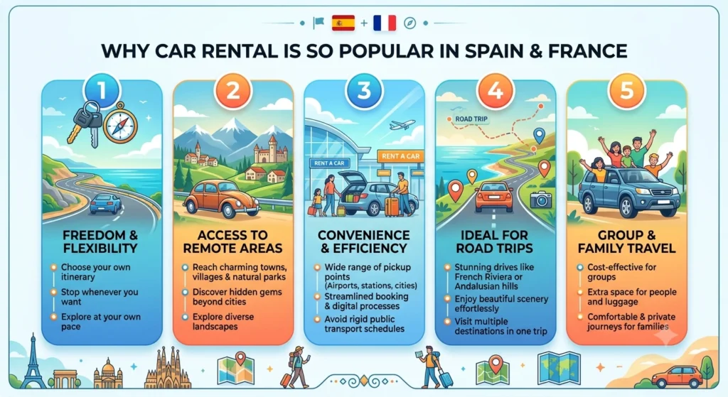 Understanding Why Car Rental is So Popular in Spain and France