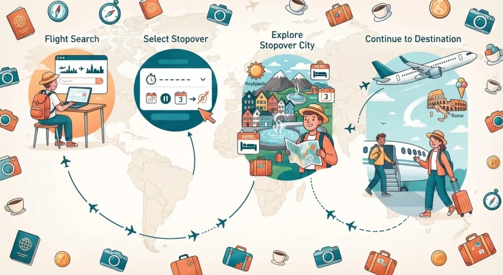 How to book free stopover