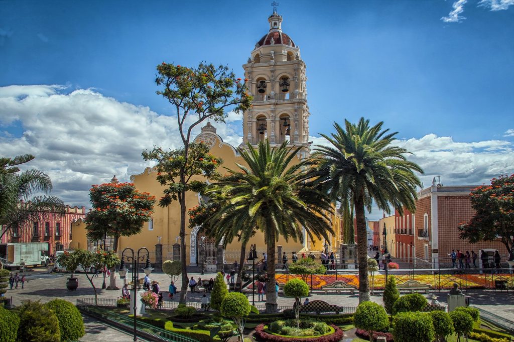 7 days in Mexico City & Oaxaca itinerary featuring a Day of the Dead public altar at Mexico City's Zócalo.