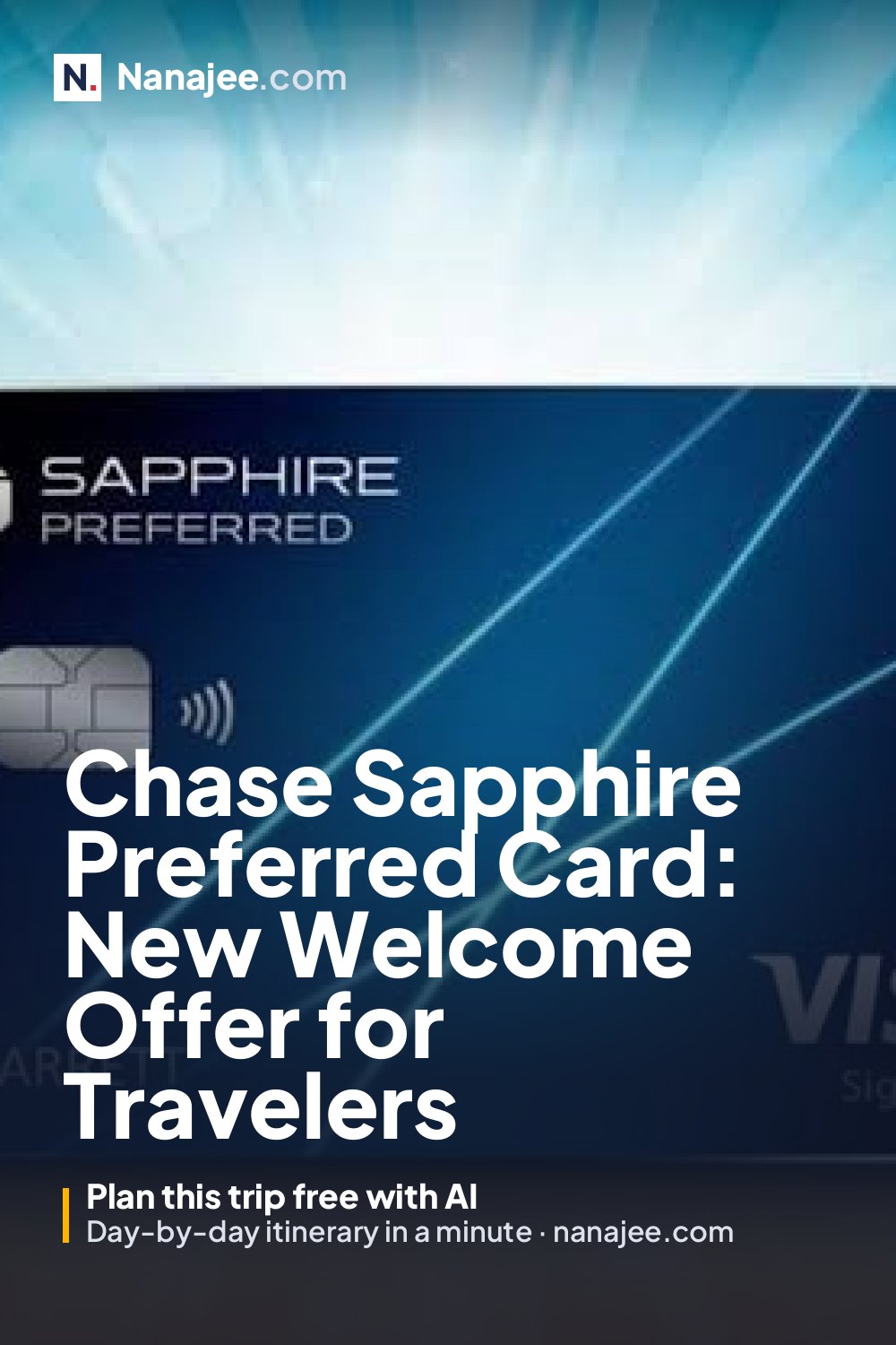 Chase Sapphire Preferred Card: New Welcome Offer for Travelers